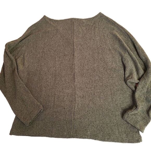 She + Sky Womens NWT Sage Green V-Neck Sweater Large - Picture 2 of 11